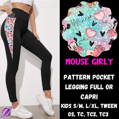 MOUSE GIRLY - LEGGING/CAPRI-ZIP UP HOODIE OUTFIT RUN PREORDER CLOSES 1/26