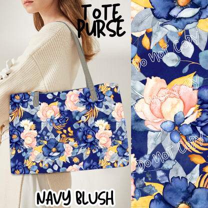 NAVY BLUSH - BAG RUN 3 - TOTE PURSE - PREORDER CLOSING 10/22