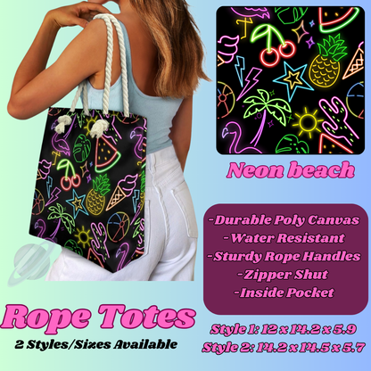 NEON BEACH -ROPE TOTE PREORDER CLOSING 5/6