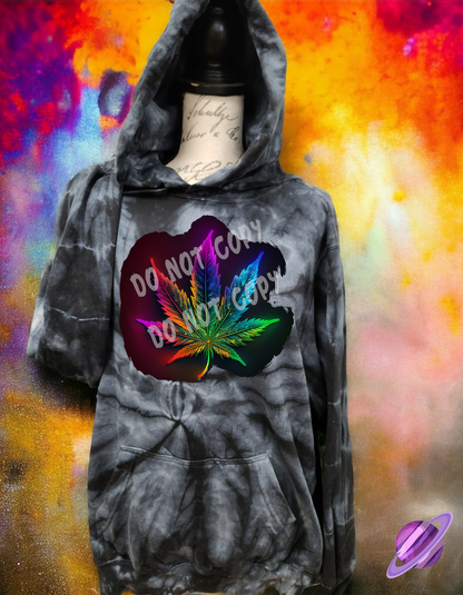 NEON LEAF-TIE DYE HOODIE-PREORDER CLOSING 1/26