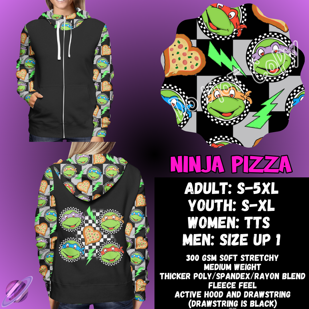 NINJA PIZZA - ZIP UP HOODIE OUTFIT RUN PREORDER CLOSES 1/26