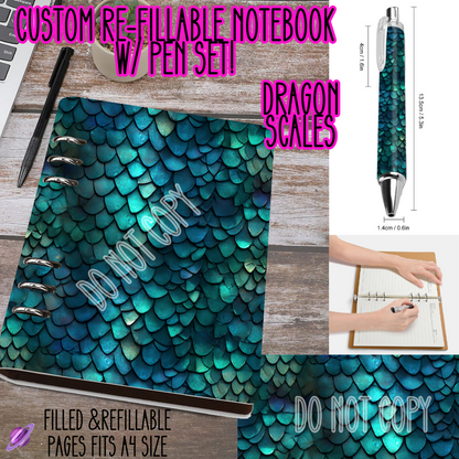 Dragon Scales-Matching Notebook & Pen Sets