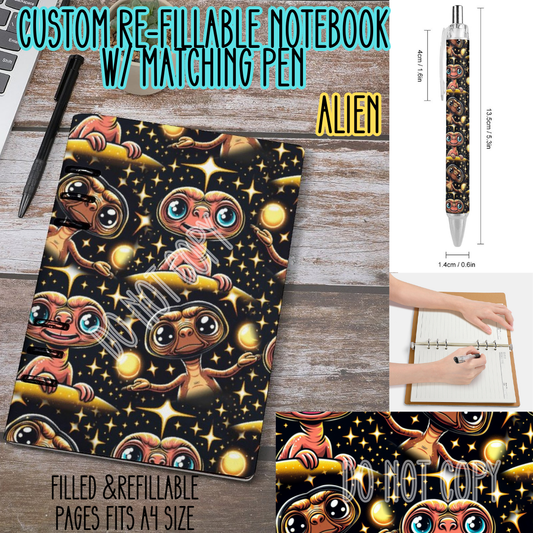 ALIEN -Matching A5 Notebook & Pen Set Round 3 Preorder Closing 11/3