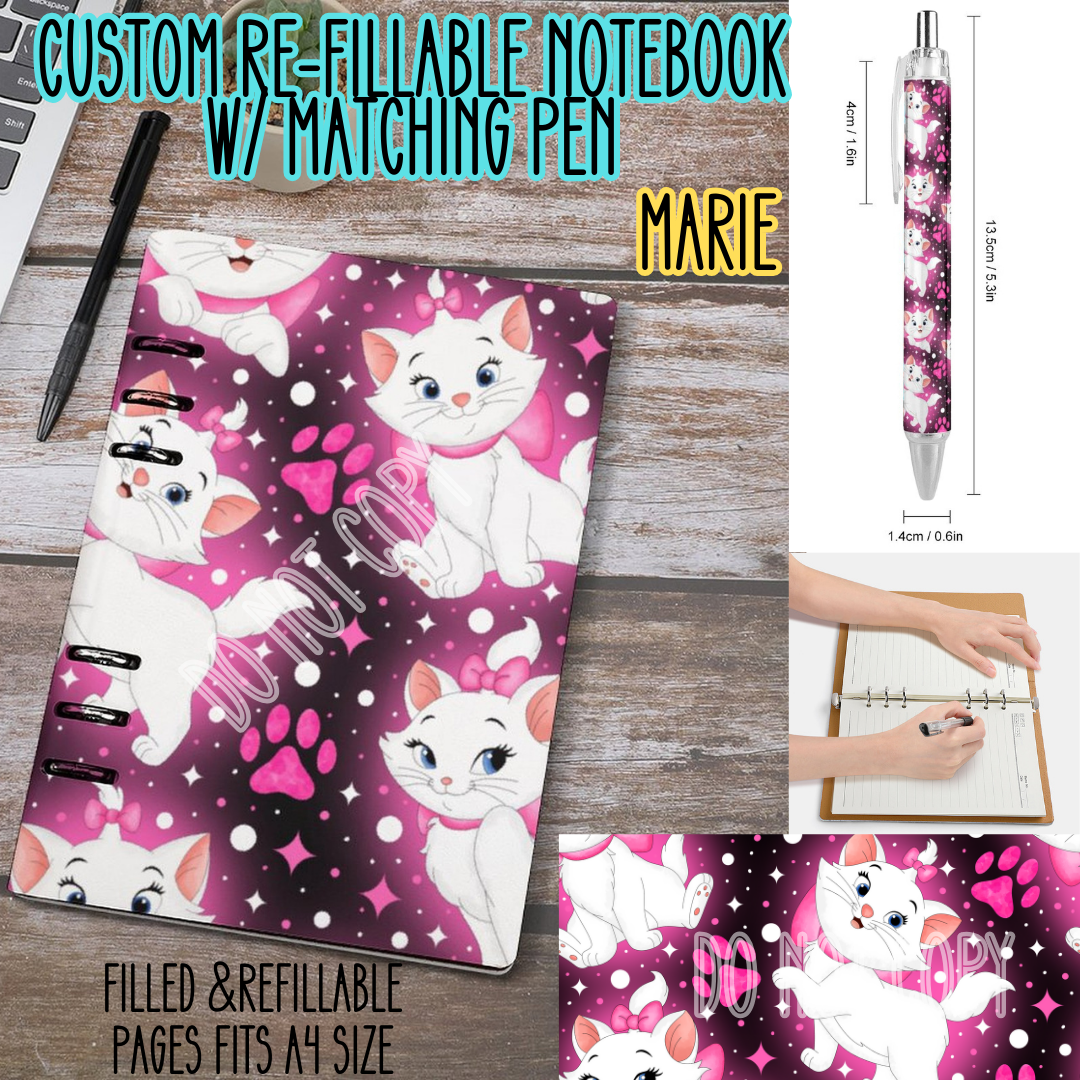 MARIE -Matching A5 Notebook & Pen Set Round 3 Preorder Closing 11/3