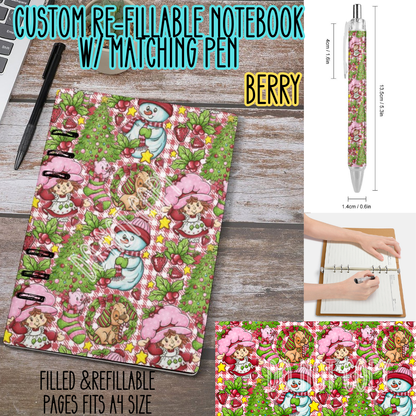 BERRY -Matching A5 Notebook & Pen Set Round 3 Preorder Closing 11/3