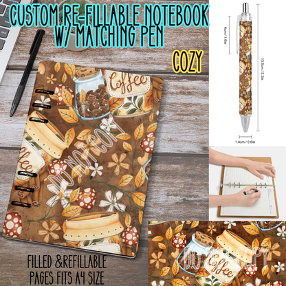 COZY -Matching A5 Notebook & Pen Set Round 3 Preorder Closing 11/3