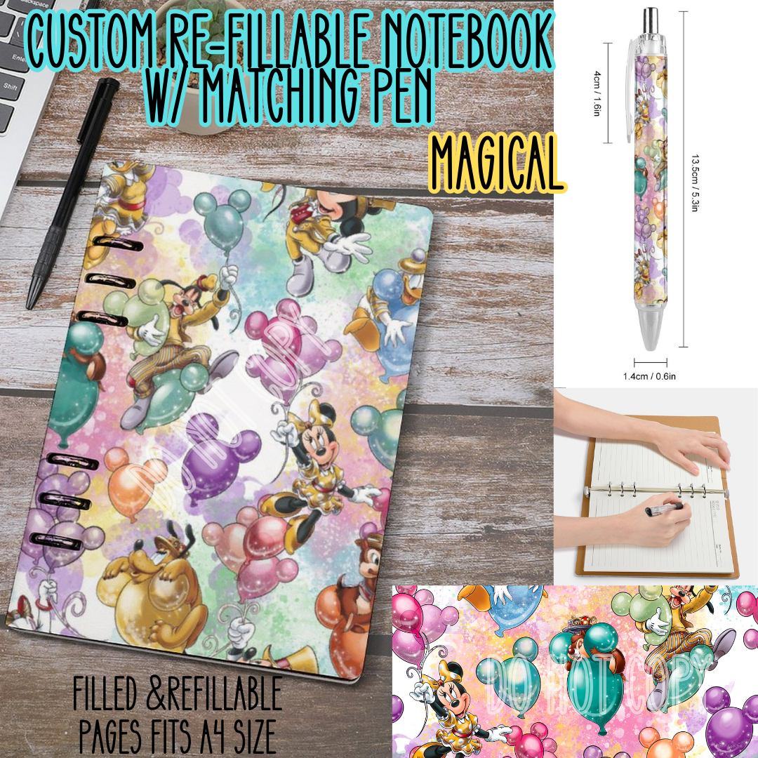 MAGICAL -Matching A5 Notebook & Pen Set Round 3 Preorder Closing 11/3