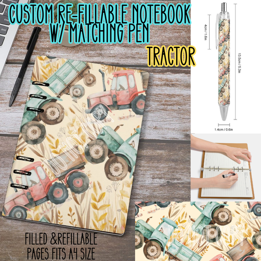 TRACTOR -Matching A5 Notebook & Pen Set Round 3 Preorder Closing 11/3