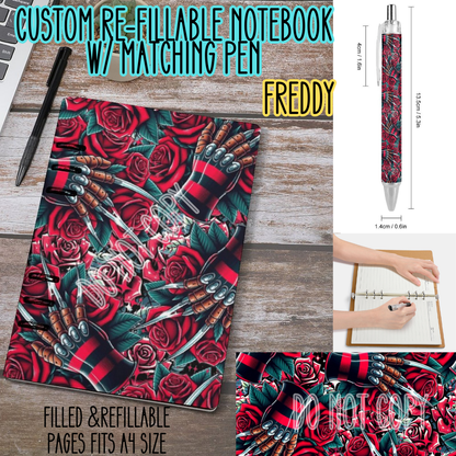 FREDDY -Matching A5 Notebook & Pen Set Round 3 Preorder Closing 11/3