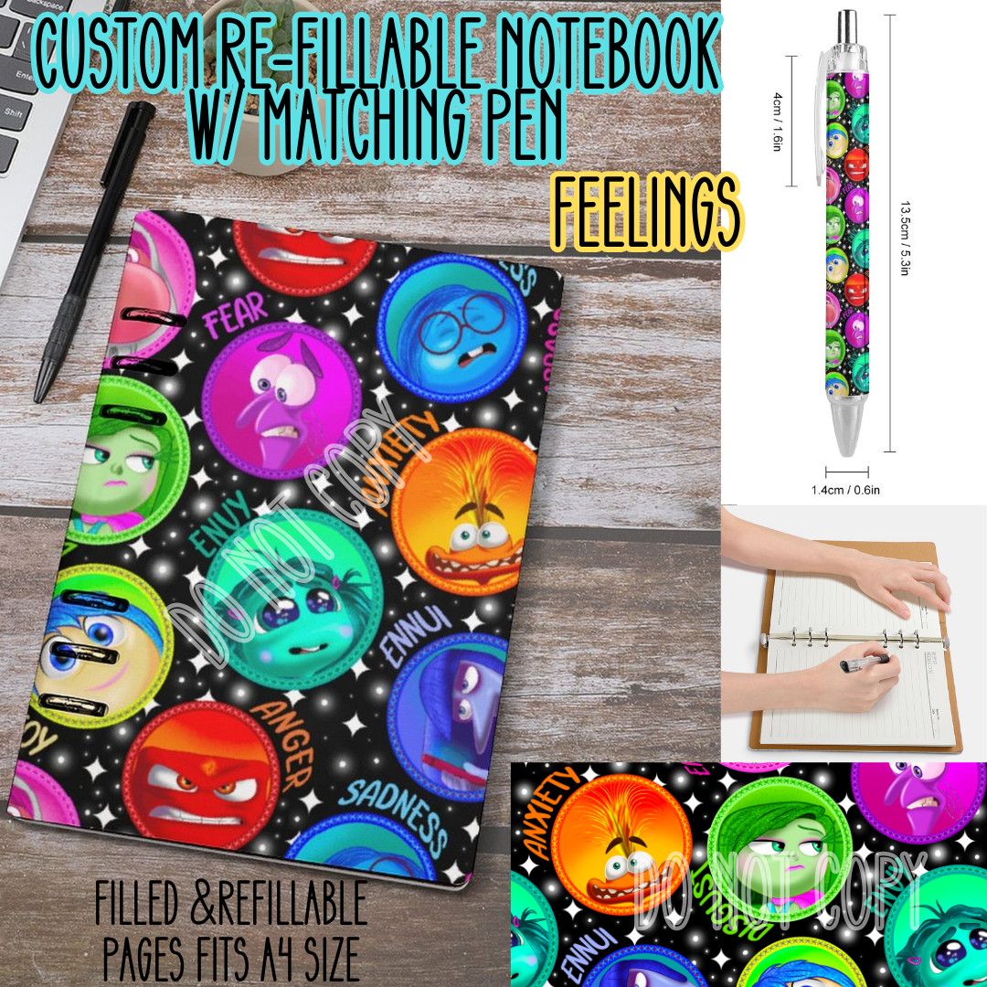 FEELINGS-Matching A5 Notebook & Pen Set Round 3 Preorder Closing 11/3