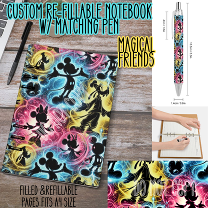 MAGICAL FRIENDS -Matching A5 Notebook & Pen Set Round 3 Preorder Closing 11/3