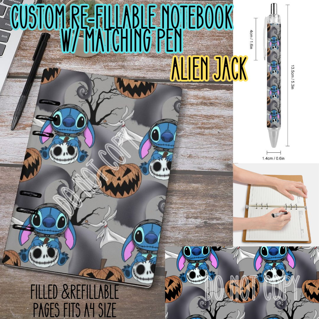 ALIEN JACK -Matching A5 Notebook & Pen Set Round 3 Preorder Closing 11/3