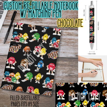 CHOCOLATE -Matching A5 Notebook & Pen Set Round 3 Preorder Closing 11/3