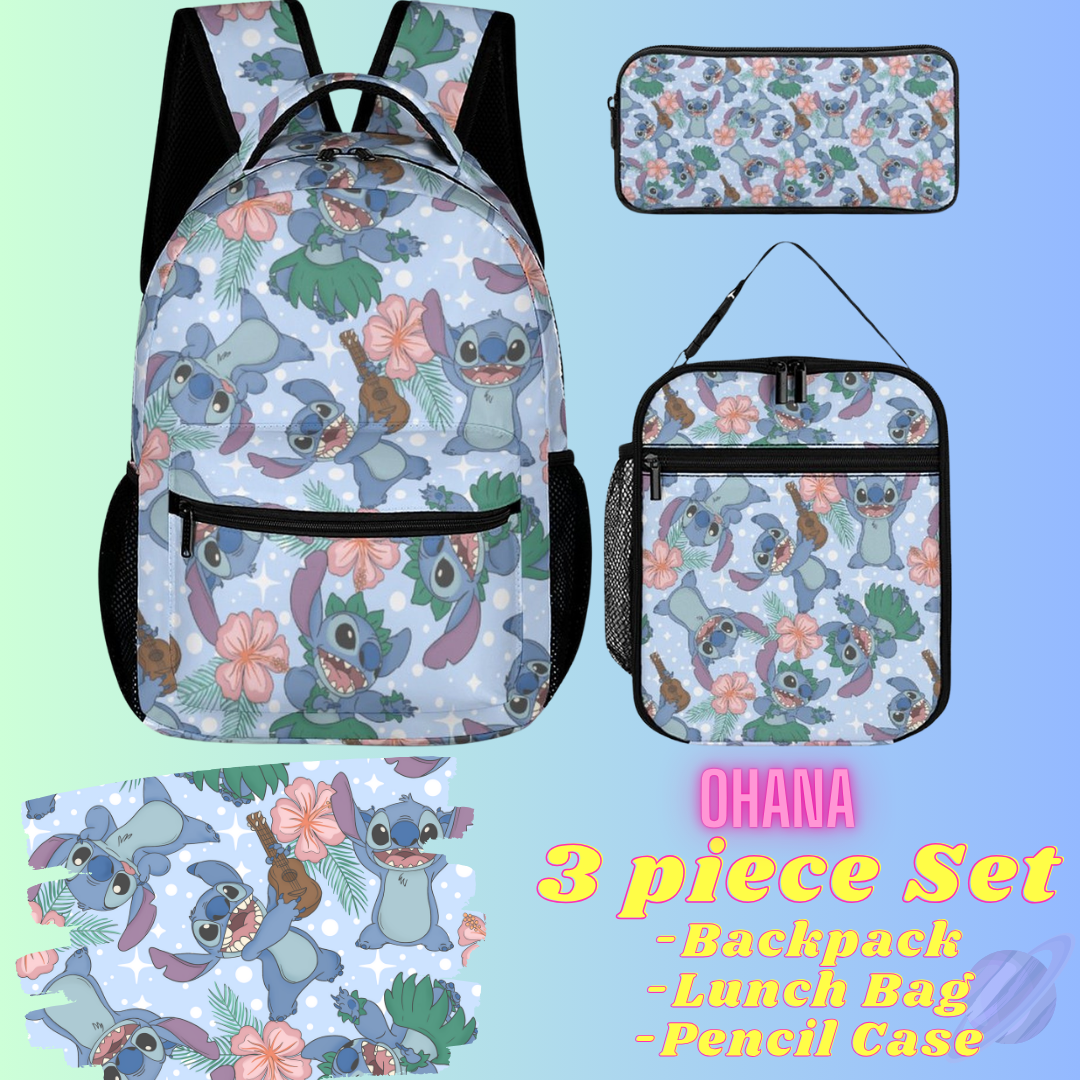 OHANA-3 PIECE BACKPACK SET-PREORDER CLOSING 7/3