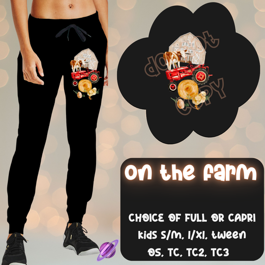 ON THE FARM - ONE LEG SIMPLE SETS - JOGGER/CAPRI PREORDER CLOSING 11/13