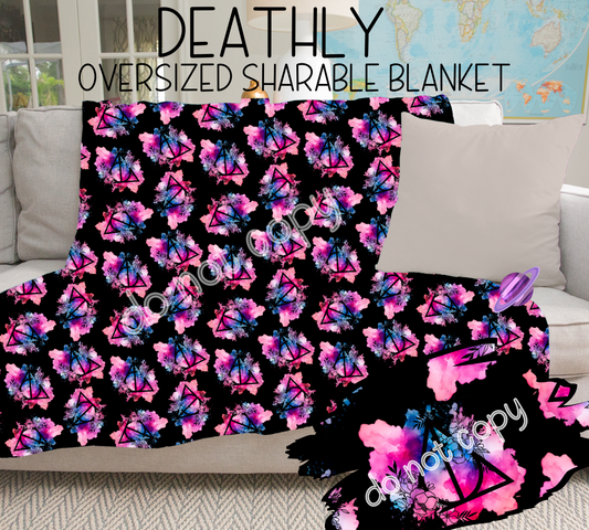 DEATHLY - GIANT SHAREABLE THROW BLANKETS ROUND 6 -PREORDER CLOSING 4/26 ETA END JUNE/ EARLYJULY