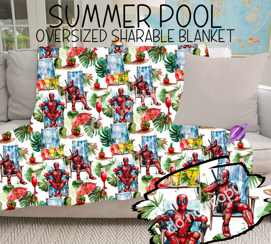 SUMMER POOL - GIANT SHAREABLE THROW BLANKETS ROUND 6 -PREORDER CLOSING 4/26 ETA END JUNE/ EARLYJULY