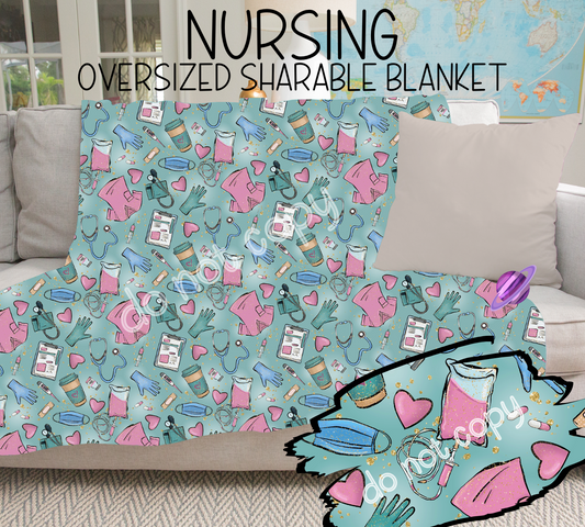 NURSING - GIANT SHAREABLE THROW BLANKETS ROUND 6 -PREORDER CLOSING 4/26 ETA END JUNE/ EARLYJULY