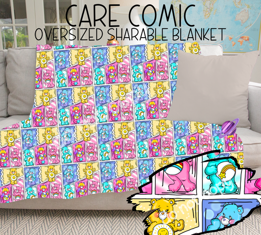 CARE COMIC - GIANT SHAREABLE THROW BLANKETS ROUND 6 -PREORDER CLOSING 4/26 ETA END JUNE/ EARLYJULY