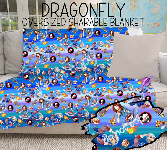 DRAGONFLY - GIANT SHAREABLE THROW BLANKETS ROUND 6 -PREORDER CLOSING 4/26 ETA END JUNE/ EARLYJULY
