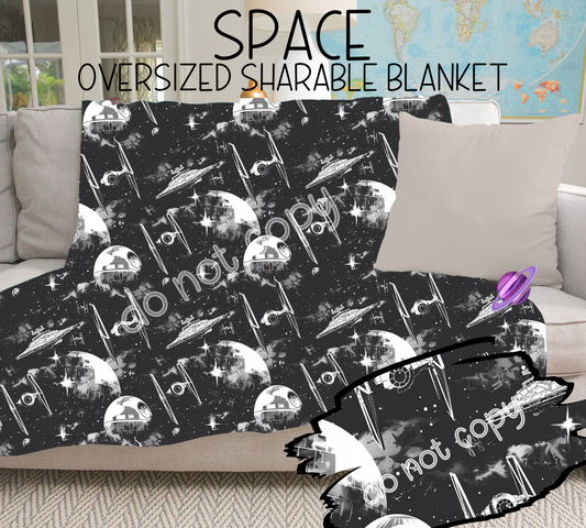 SPACE - GIANT SHAREABLE THROW BLANKETS ROUND 6 -PREORDER CLOSING 4/26 ETA END JUNE/ EARLYJULY