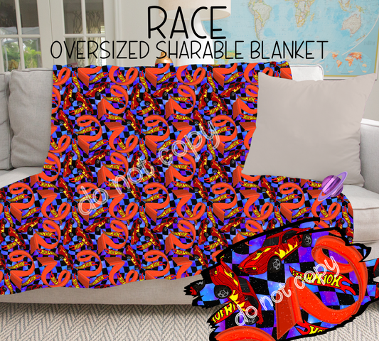 RACE - GIANT SHAREABLE THROW BLANKETS ROUND 6 -PREORDER CLOSING 4/26 ETA END JUNE/ EARLYJULY
