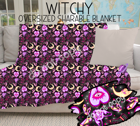WITCHY - GIANT SHAREABLE THROW BLANKETS ROUND 6 -PREORDER CLOSING 4/26 ETA END JUNE/ EARLYJULY
