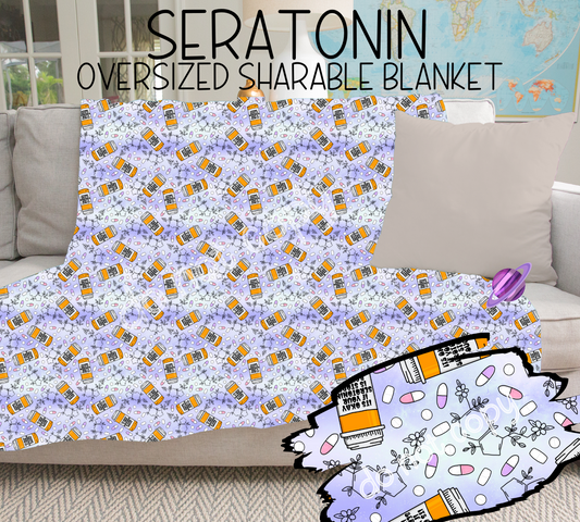 SERATONIN - GIANT SHAREABLE THROW BLANKETS ROUND 6 -PREORDER CLOSING 4/26 ETA END JUNE/ EARLYJULY