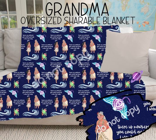 GRANDMA - GIANT SHAREABLE THROW BLANKETS ROUND 6 -PREORDER CLOSING 4/26 ETA END JUNE/ EARLYJULY