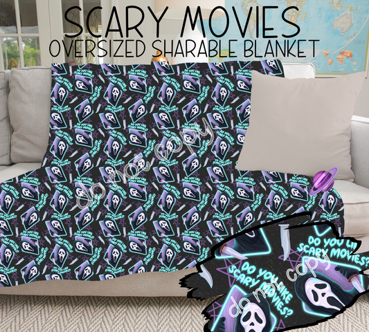 SCARY MOVIES - GIANT SHAREABLE THROW BLANKETS ROUND 6 -PREORDER CLOSING 4/26 ETA END JUNE/ EARLYJULY