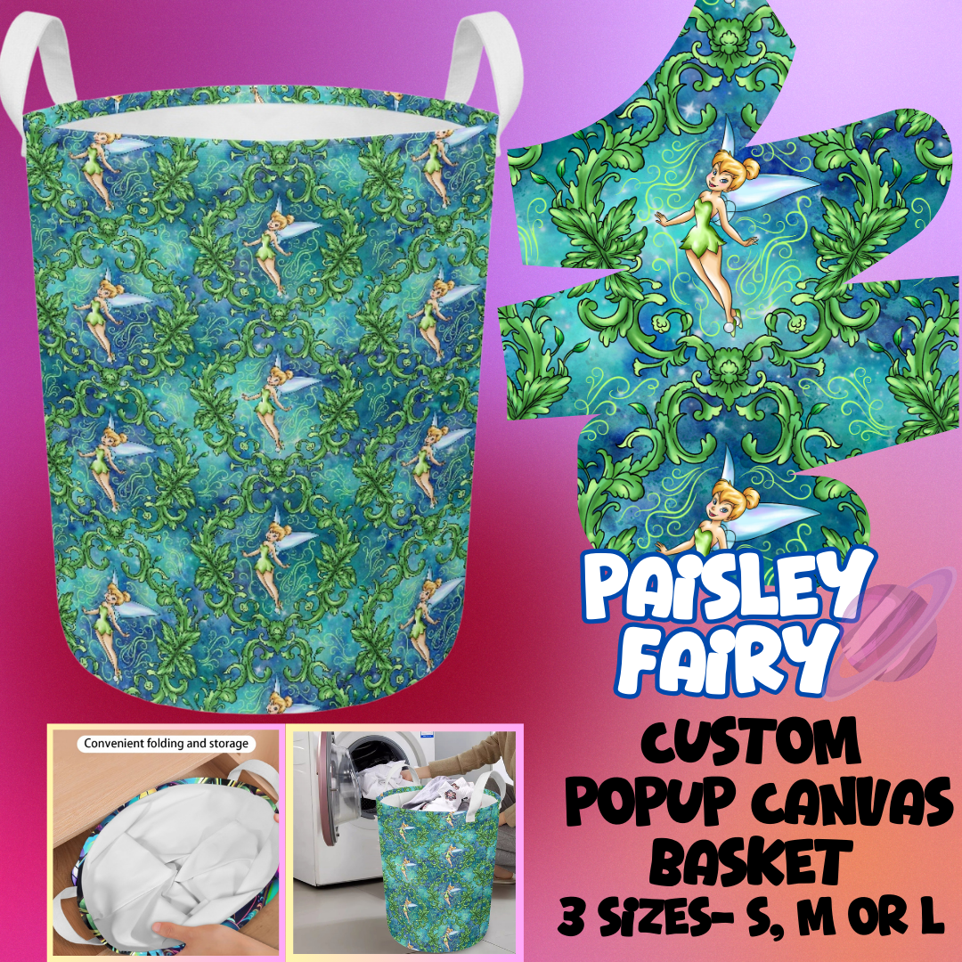PAISLEY FAIRY- STORAGE BASKETS 6- PREORDER CLOSING 5/4