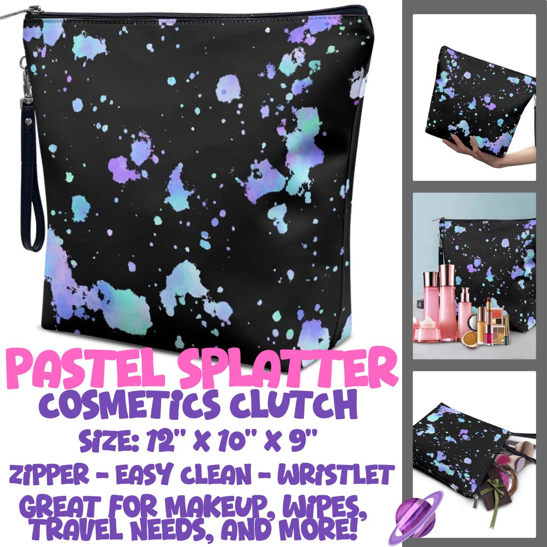 PASTEL SPLATTER - CUSTOM COSMETIC CLUTCH PREORDER CLOSES 12/16