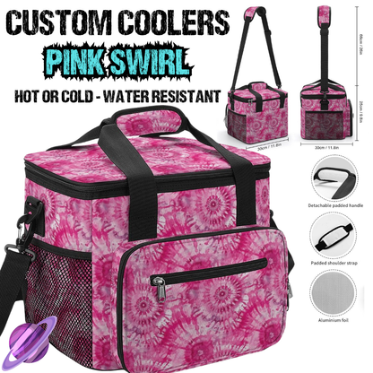 PINK SWIRL - CUSTOM COOLERS CLOSING 12/27