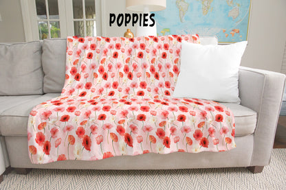 POPPIES- GIANT SHAREABLE THROW BLANKETS
