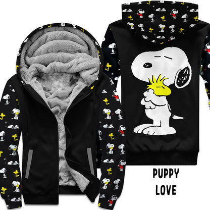 JACKET RUN 14-PUPPY LOVE-FLEECE OR COTTON LINER-PREORDER CLOSING 12/16