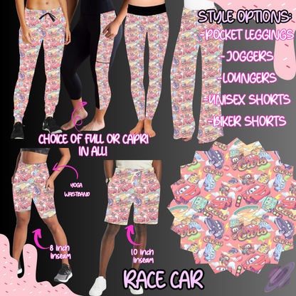RACE CAR-BATCH 121-PREORDER-6 STYLES OF BOTTOMS-HARD CLOSE 1/2