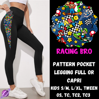 RACING BRO - LEGGING/CAPRI-ZIP UP HOODIE OUTFIT RUN PREORDER CLOSES 1/26