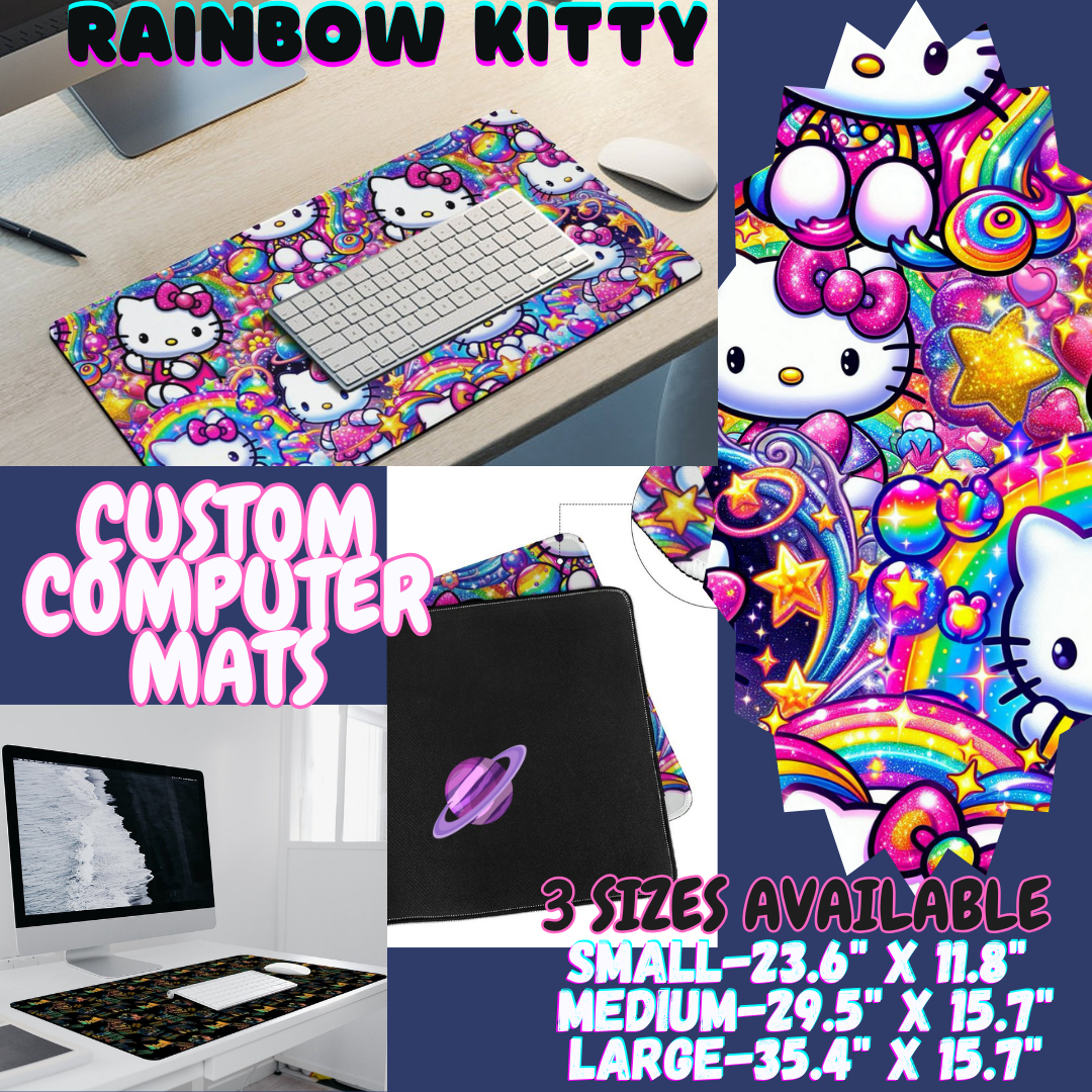 RAINBOW KITTY - COMPUTER MAT PREORDER CLOSING 12/6