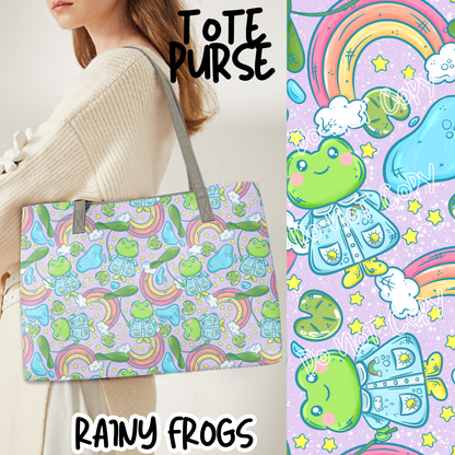 RAINY FROGS - BAG RUN 3 - TOTE PURSE - PREORDER CLOSING 10/22