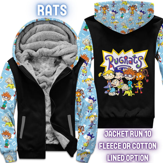 JACKET RUN 14-RATS-FLEECE OR COTTON LINER-PREORDER CLOSING 12/16