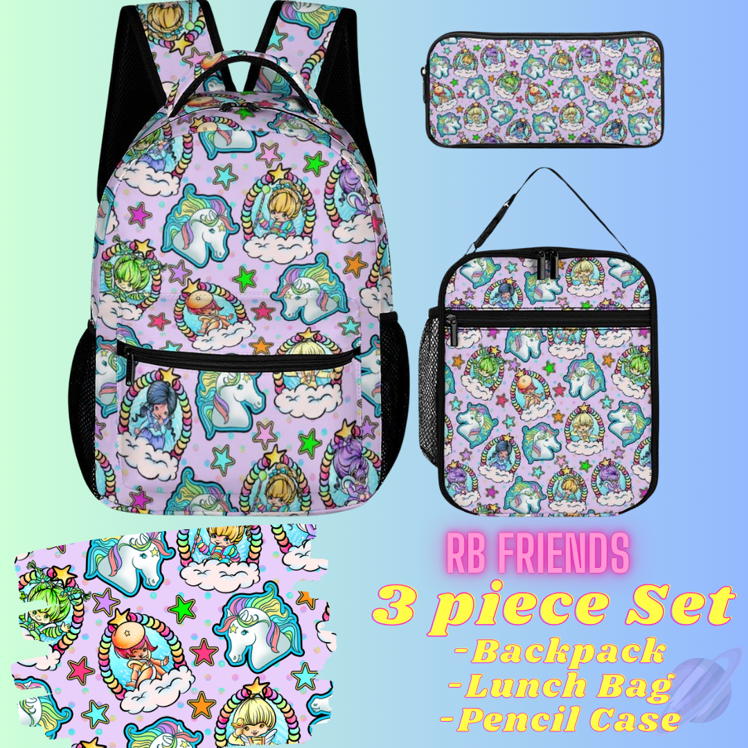RB FRIENDS-3 PIECE BACKPACK SET-PREORDER CLOSING 7/3