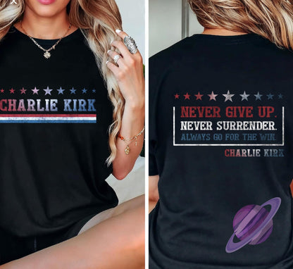 CHARLIE REMEMBRANCE 2 DOUBLE SIDED TEE