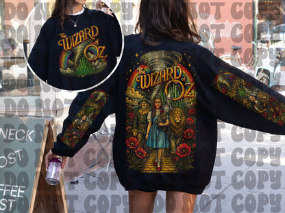 YELLOW BRICK ROAD SWEATSHIRT W/ SLEEVE PRINT
