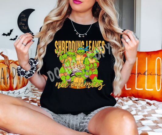 SHRED LEAVES-UNISEX TEE ADULTS/KIDS