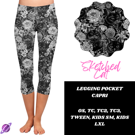 SKETCHED CAT- SUMMER RUN- PREORDER CLOSING 4/24