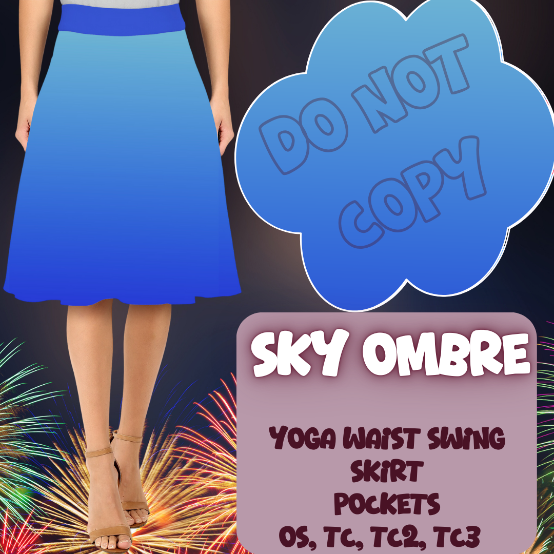 SKY OMBRE - SKIRT/LEGGING/JOGGER/LOUNGER - OMBRE RUN 3 PREORDER CLOSING 1/17