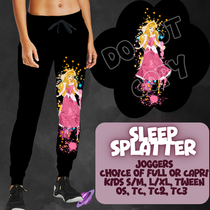 SLEEP SPLATTER- 4 STYLES OF BOTTOMS-PREORDER CLOSING 1/21