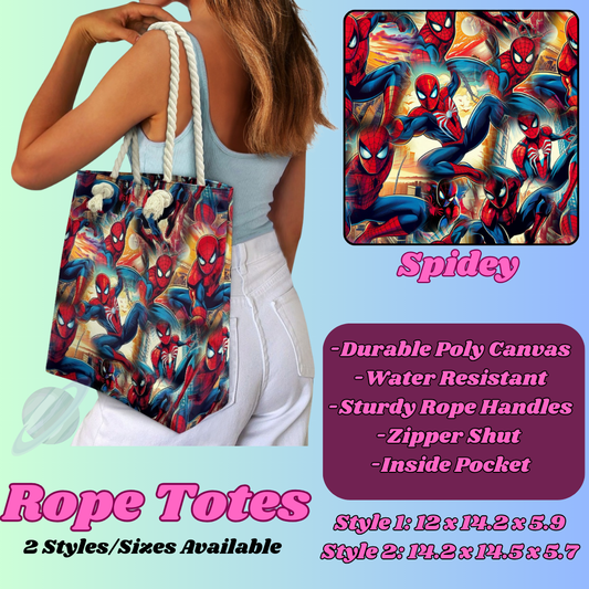 SPIDEY-ROPE TOTE PREORDER CLOSING 5/6