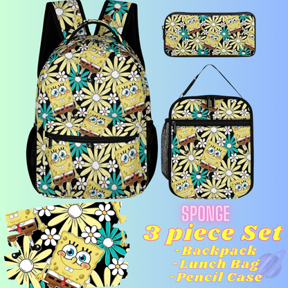 SPONGE-3 PIECE BACKPACK SET-PREORDER CLOSING 7/3