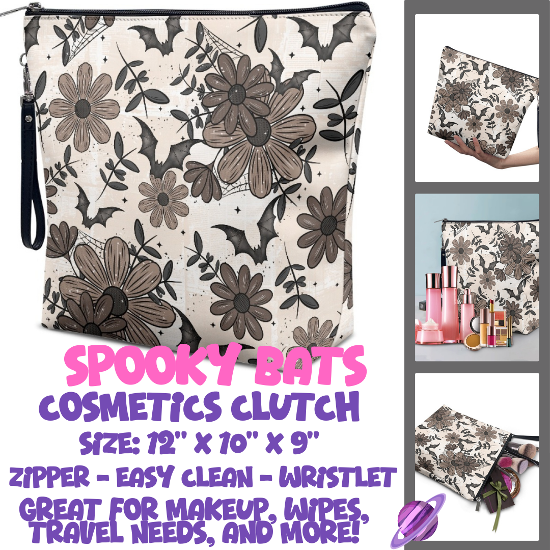 SPOOKY BATS - CUSTOM COSMETIC CLUTCH PREORDER CLOSES 12/16